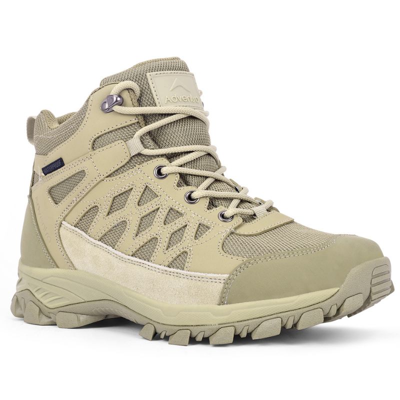 Adventra Men’s Waterproof Hiking Shoes Mid Ankle with Cushion Comfort - Shoes