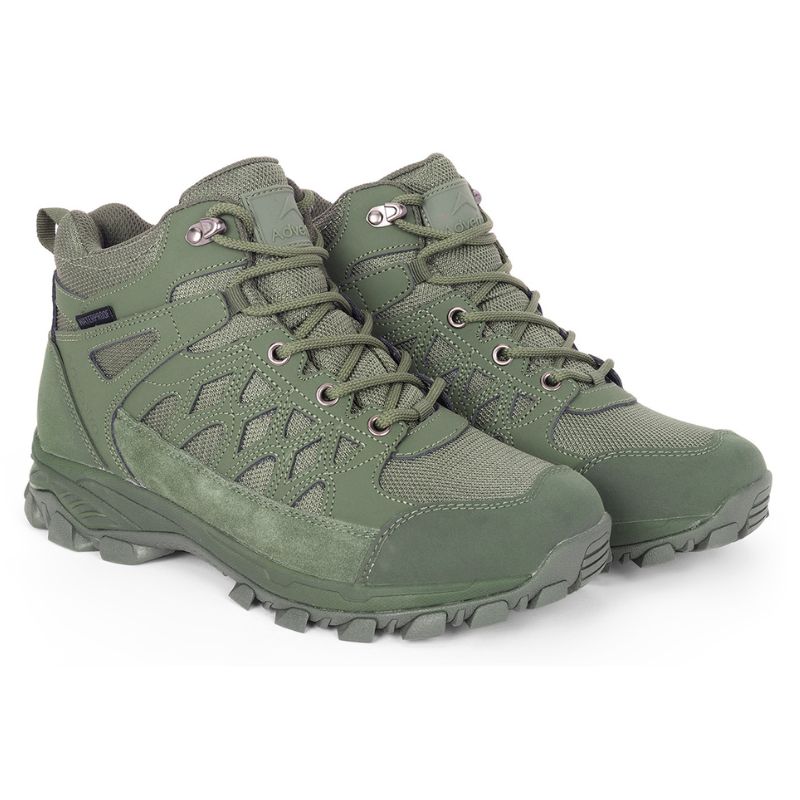 Adventra Men’s Waterproof Hiking Shoes Mid Ankle with Cushion Comfort - Shoes