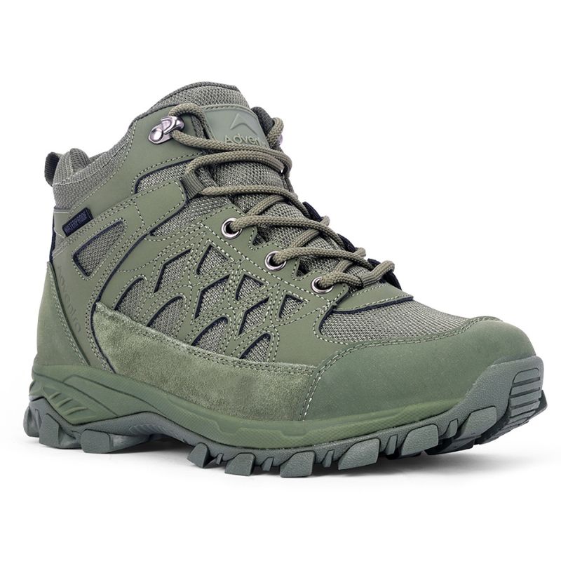 Adventra Men’s Waterproof Hiking Shoes Mid Ankle with Cushion Comfort - Shoes