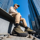 Adventra Men’s Waterproof Low Ankle Hiking Shoes| Anti-Skid Trekking & Outdoor Shoes - Shoes