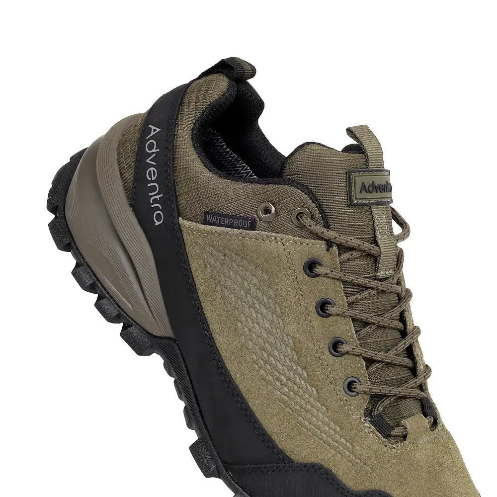 Adventra Men’s Waterproof Low Ankle Hiking Shoes| Anti-Skid Trekking & Outdoor Shoes - Shoes