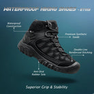 Adventra Men’s Waterproof Mid-Ankle Hiking Shoes - Shoes