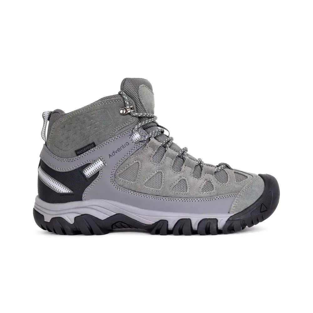Adventra Men’s Waterproof Mid-Ankle Hiking Shoes - Grey / 39 - Shoes