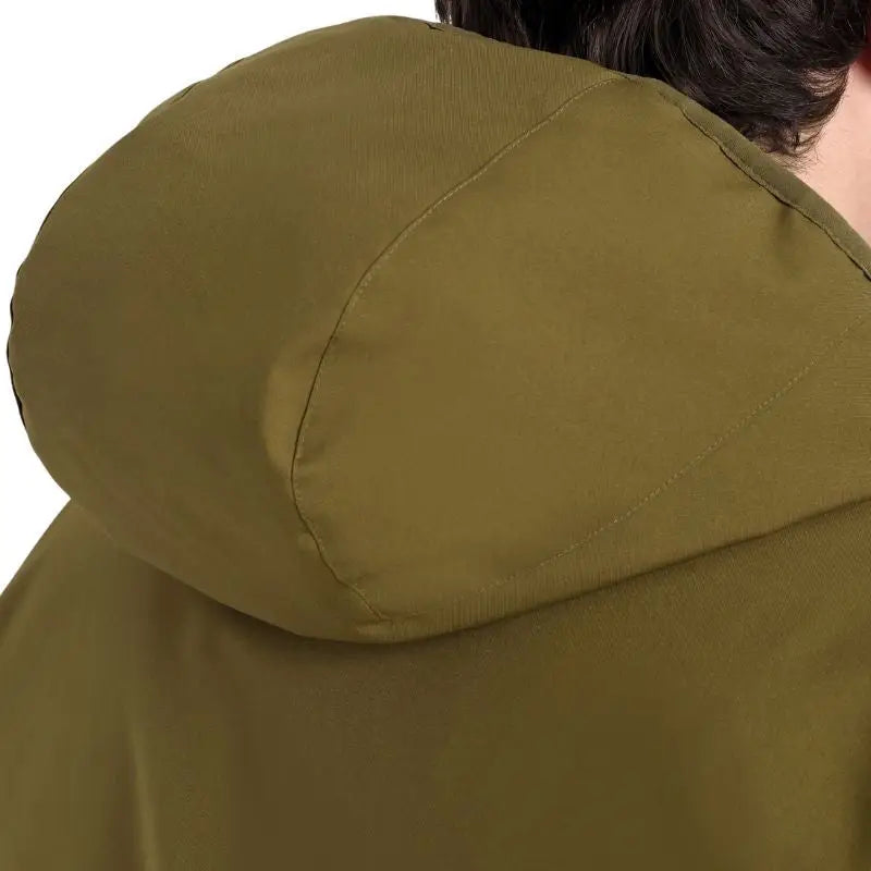 Green Adventra men's waterproof winter hiking jacket with insulated design, suitable for temperatures down to -10°C.