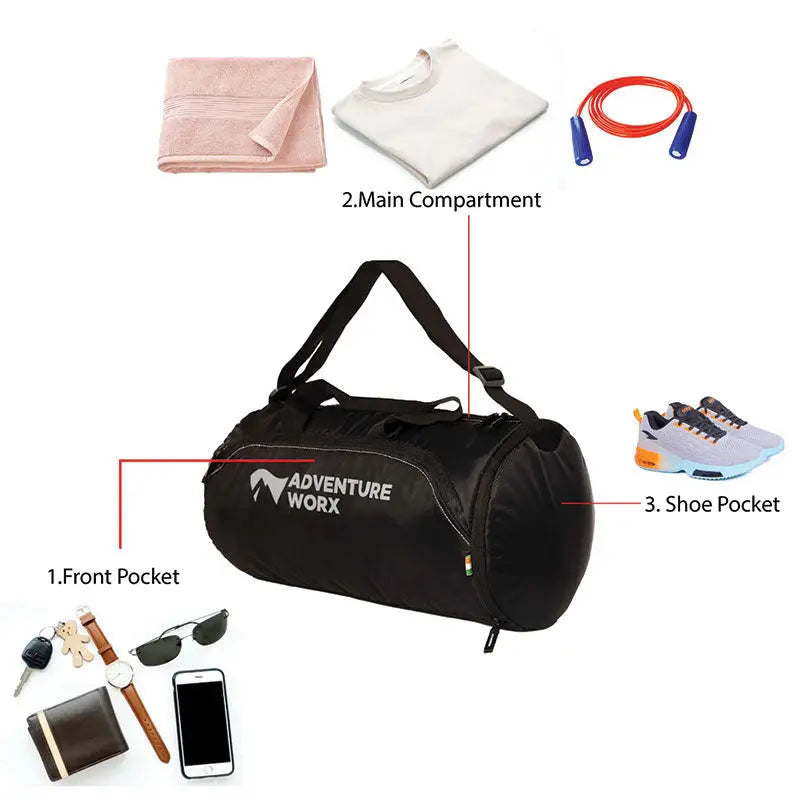 Adventure Worx 28 Litre Gym-Sports Duffle Bag - Rucksacks and Backpacks