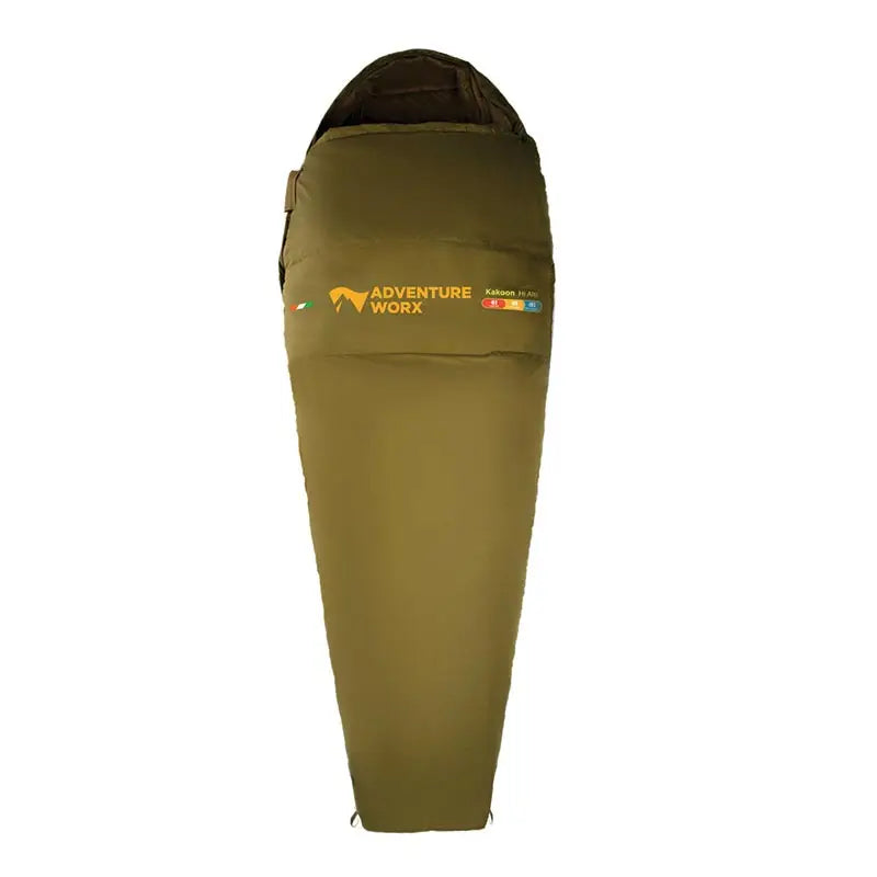 Adventure Worx High Altitude (-10 Degree Celsius) Sleeping Bag - Olive Green / One Size - Sleeping Bags