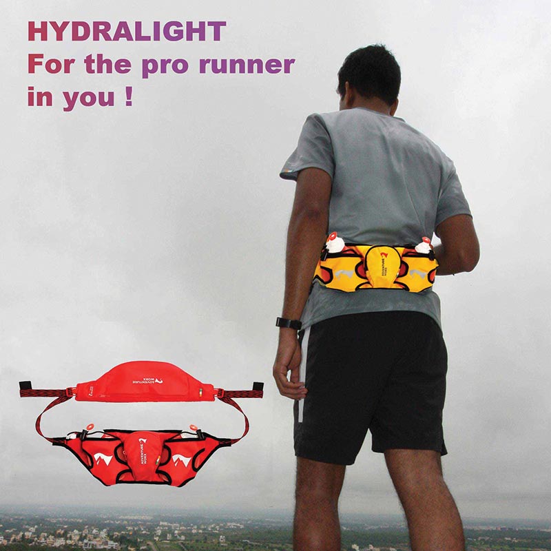 Adventure Worx Hydra Light Run Waist Pouch-Running Hydration Belt - Waist Packs