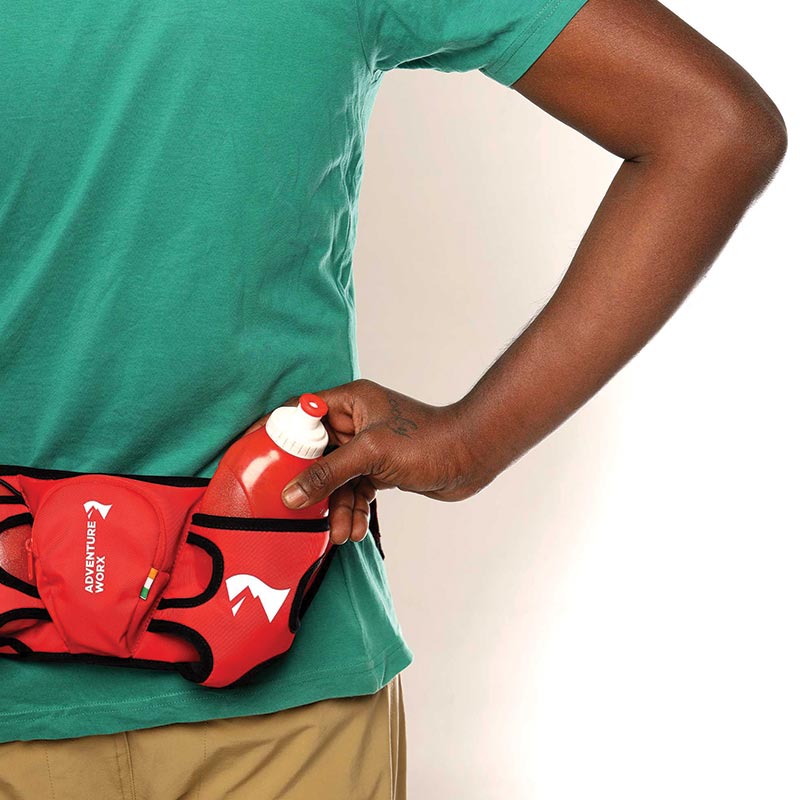 Adventure Worx Hydra Light Run Waist Pouch-Running Hydration Belt - Waist Packs