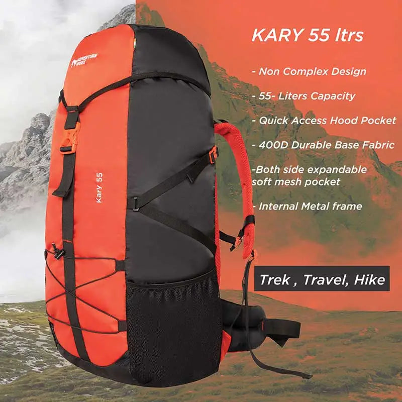Adventure Worx Kary 55 Litre Rucksack - Rucksacks and Backpacks