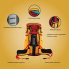 Adventure Worx Xplore 35 Litre Rucksack - Yellow / 35 Litres - Rucksacks and Backpacks