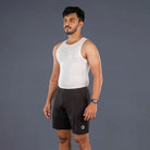 Apace men's athleisure multisport shorts in gray fabric, featuring a comfortable elastic waistband and sporty design.