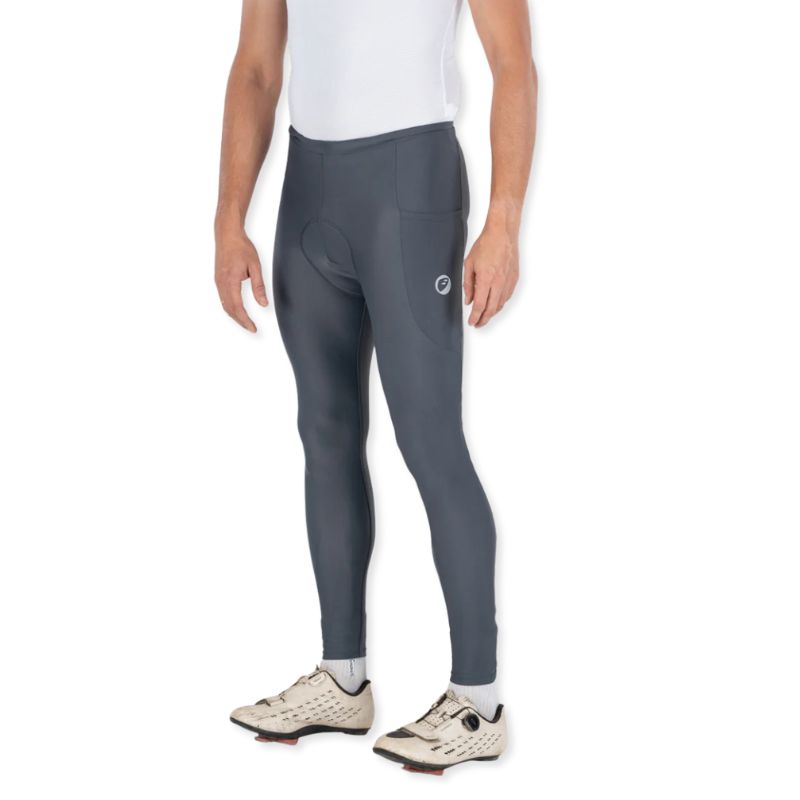 Apace Men's Blade Endurance cycling pants in slate gray, featuring cargo pockets and a fitted athletic design.