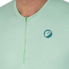 Apace men's cruise cycling T-shirt in mint green, featuring lightweight fabric and sporty design, ideal for active cycling wear.