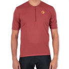 Apace Men's Cruise Cycling T-shirt in black, featuring a comfortable fit and sporty design, shown on a mannequin.