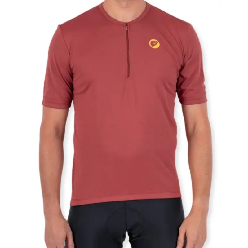 Apace Men's Cruise Cycling T-shirt in black, featuring a comfortable fit and sporty design, shown on a mannequin.