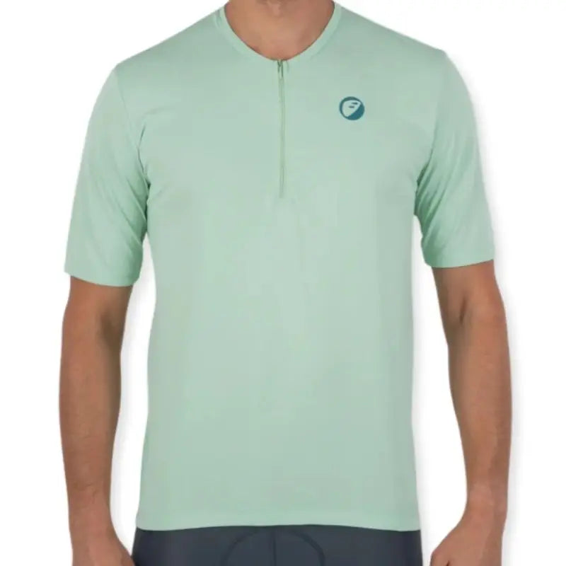 Apace Men's Cruise cycling T-shirt in mint green, lightweight fabric with short sleeves and athletic fit, ideal for active wear.