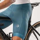 Apace Men's Cycling Endurance Bibless Shorts in Teal, featuring a sleek design and comfortable fit for active cycling.