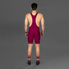 Apace Men's Special Edition Crimson Cycling Bib Shorts, race-inspired cycle shorts with a sleek crimson design and adjustable straps.