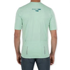 Apace Women's Cruise cycling T-shirt in mint green, lightweight fabric with short sleeves and athletic fit, front view.