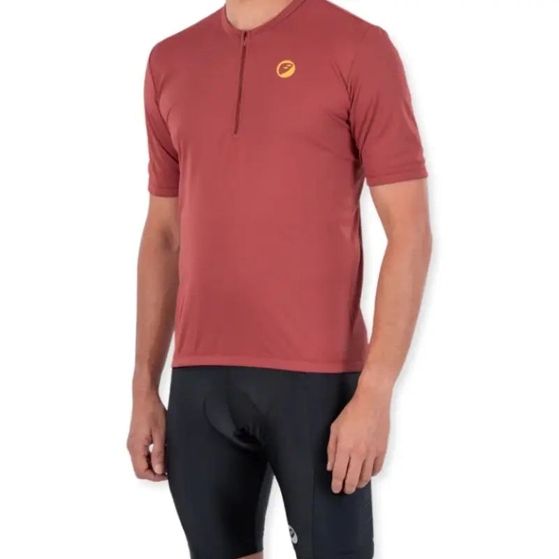 Apace Women's Cruise Cycling T-shirt in apricot color, lightweight fabric with short sleeves and sporty fit, ideal for cycling.