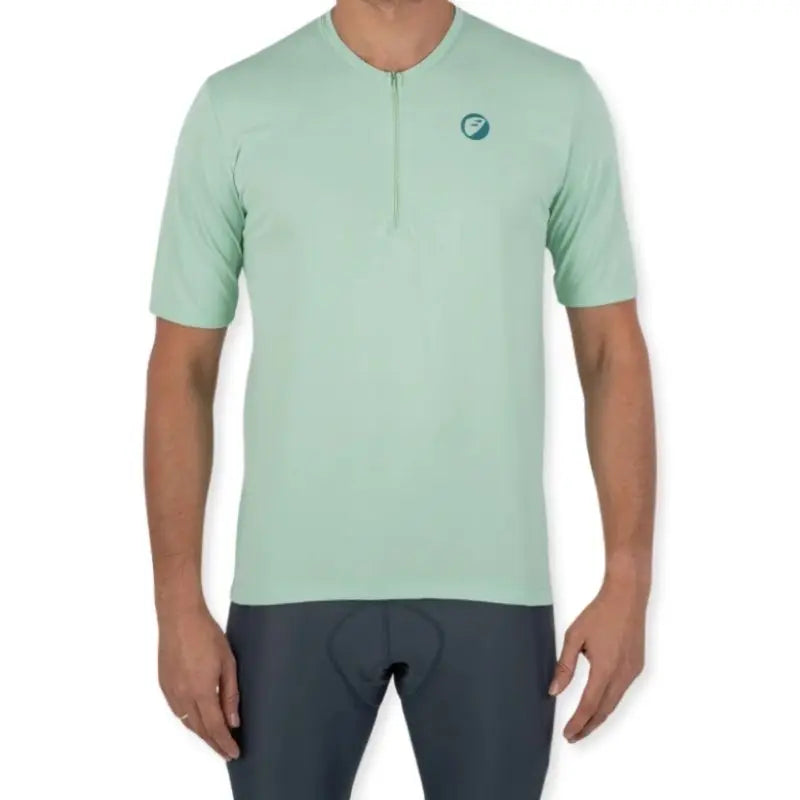 Apace Women's Cruise Cycling T-shirt in mint green, featuring a comfortable fit and breathable fabric for active wear.