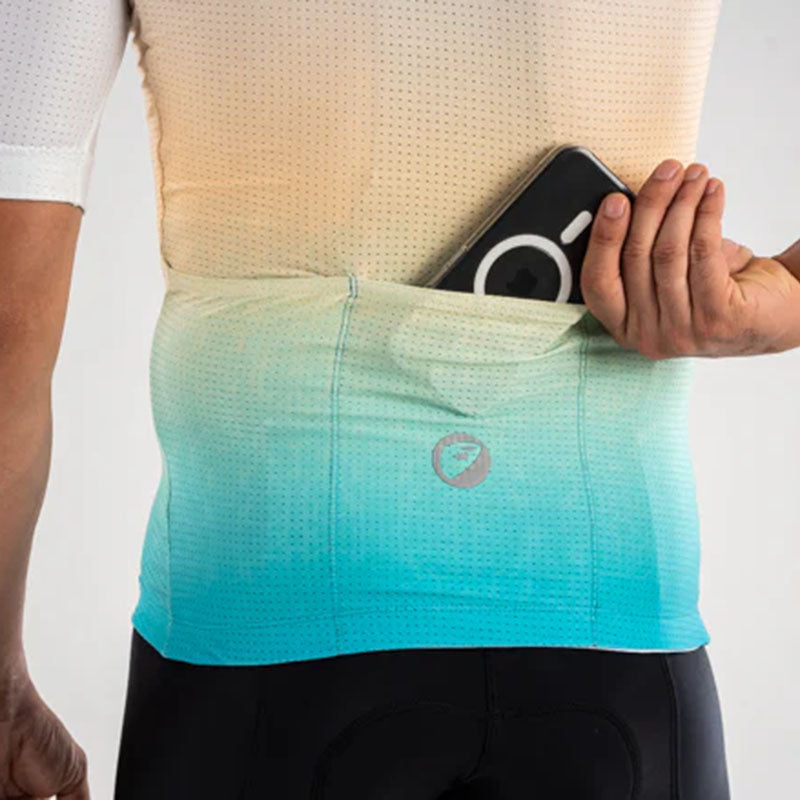 Apace Women's cycling race fit jersey in vibrant color, featuring breathable fabric and race cut for aerodynamic performance.