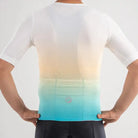 Apace women's cycling race fit jersey in bright colors, showcasing breathable fabric and snug fit for racing and training.