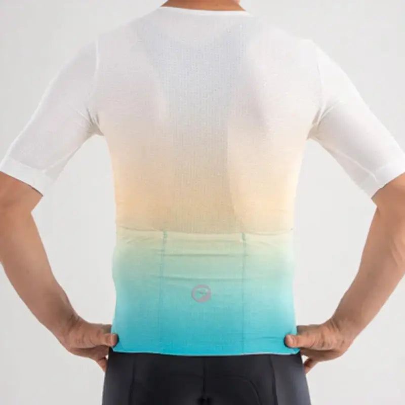 Apace women's cycling race fit jersey in bright colors, showcasing breathable fabric and snug fit for racing and training.