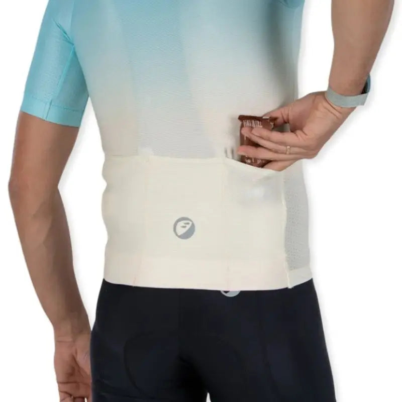 Apace Women's Elite Fit Cycling Jersey in mountain lime color, showcasing a fitted design with breathable fabric and short sleeves.