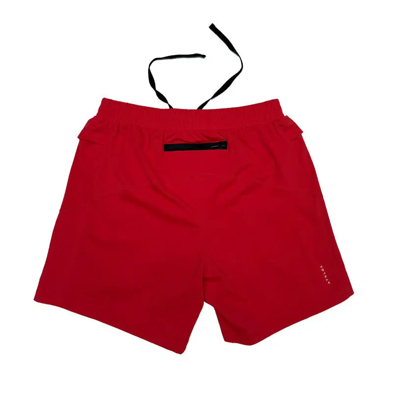 Athlos Men’s 5-Inch Distance Shorts - Santa Red / S - Shorts