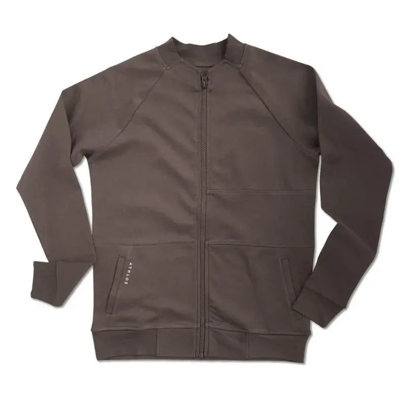 Athlos Men’s Coach Jacket - Bark / S - Winter Jacket