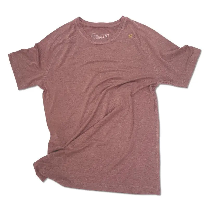 Athlos Men’s Distance T-shirt - Rosewood / S - T-shirt