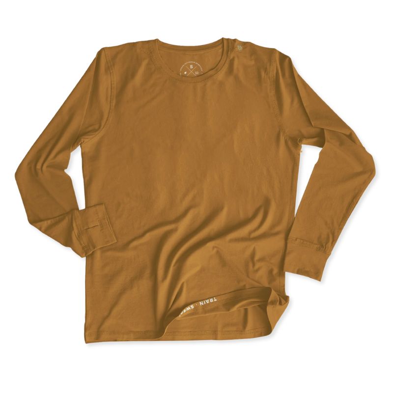 Athlos Men’s Long Sleeve T-shirt - Cedar / S - T-shirt