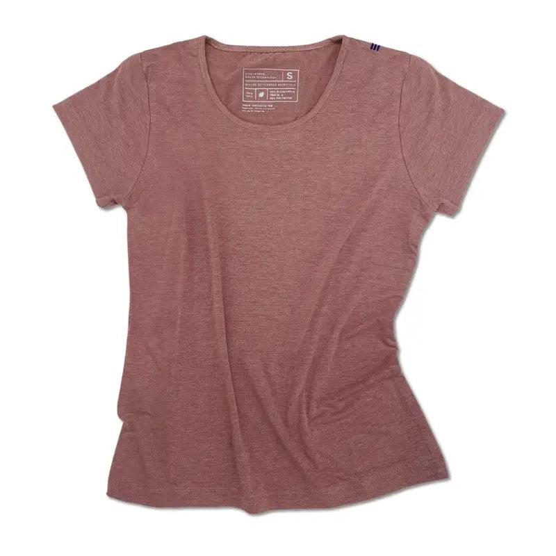 Athlos Women’s Distance T-shirt - Rosewood / S - T-shirt