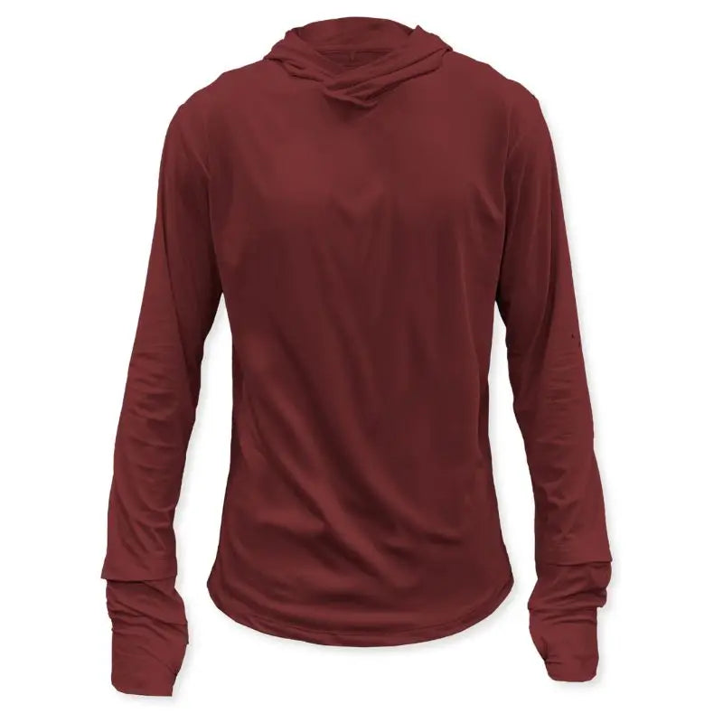 Athlos Women’s Sun Hoodie Lightweight - Rust / S - Hoodie