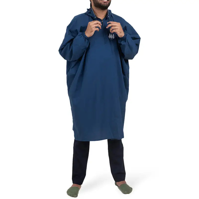 Clawear Men’s Amazon Rain Poncho - Navy / Free Size - Rain Jacket