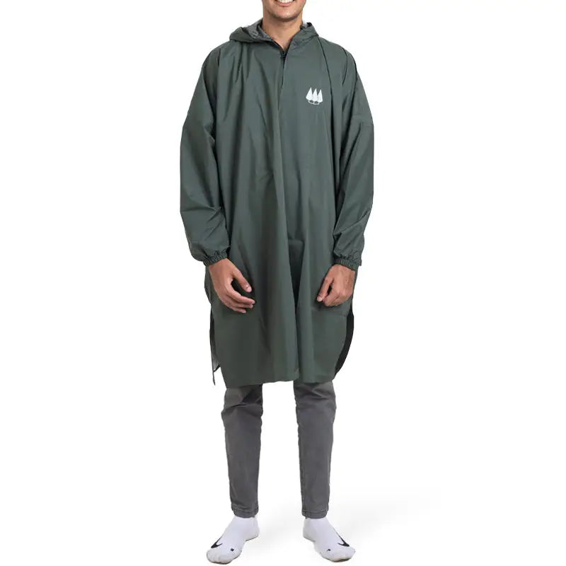 Clawear Men’s Amazon Rain Poncho - Olive Green / Free Size - Rain Jacket