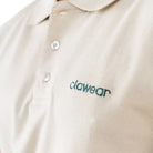 Clawear Men's Bandhavgarh Polo T-shirt in navy, featuring a classic collar and short sleeves, displayed on a hanger.