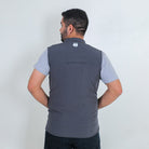 Clawear Mens Corbett 2.0 vest jacket in gray, featuring a sleeveless design with a front zipper and lightweight fabric.
