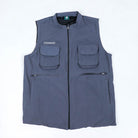 Clawear Men’s Corbett 2.0 vest jacket in gray, featuring a sleeveless design with a front zipper and padded details.