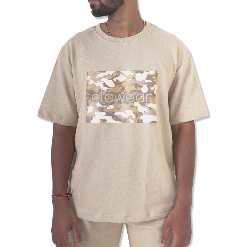 Clawear men's Hemis T-shirt in black, featuring a bold graphic design on the front and a classic crew neck style.