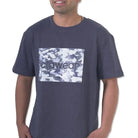Blue Clawear men's Hemis T-shirt with a casual fit, showcasing the front view with a crew neckline and soft fabric.