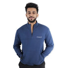 Clawear Men’s Himalayan Half Zipper Pullover - Blue / S - Hoodie