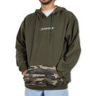 Clawear men's Himalayan hoodie in green, featuring a cozy, casual fit with a hood and front pocket.