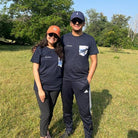 Clawear men's Kaziranga T-shirt with pocket in blue, showcasing a casual fit and front pocket detail.