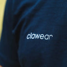 Blue Clawear men's Kaziranga T-shirt with chest pocket, featuring a casual fit and comfortable cotton fabric.