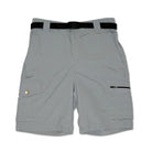 Clawear Men's Mara Cargo Shorts in gray, featuring multiple pockets and a relaxed fit, ideal for casual wear.
