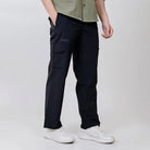 Clawear Men's Masai Cargo Pants in black, featuring multiple pockets and a relaxed fit, ideal for casual and outdoor wear.
