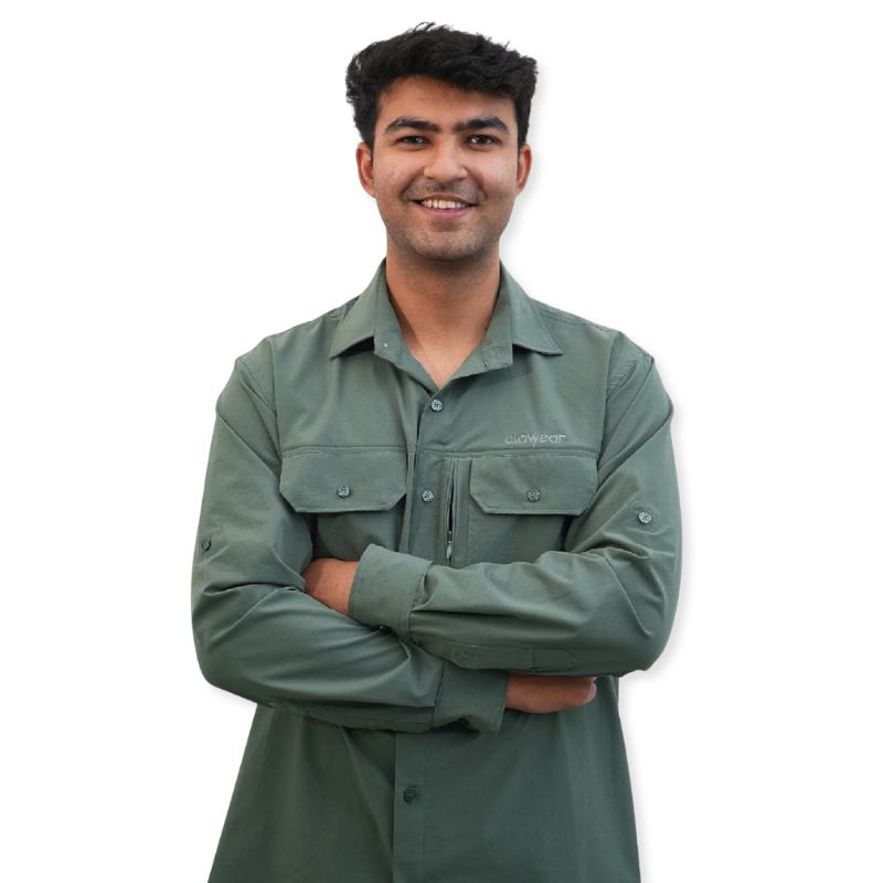 Clawear Men’s Nilgiris Full Sleeves Airvent Shirt - Teal / S - Shirt