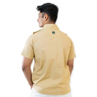 Clawear men's Ranthambore half sleeve shirt with a stylish design, displayed on a flat surface.